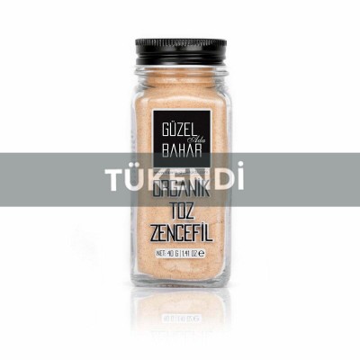 Güzel Gıda -Organik Toz Zencefil 40gr