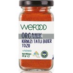 Wefood -Organik Tatlı Kırmızı Toz Biber 65gr